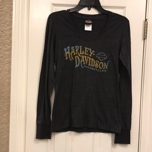 Harley Davidson Women long sleeve t shirt medium